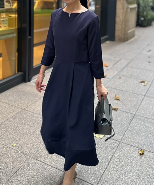 ST.ROONEY（セントルーニー） ワンピース キーネックフレアワンピース