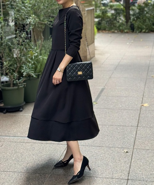 ST.ROONEY（セントルーニー） ワンピース キーネックフレアワンピース