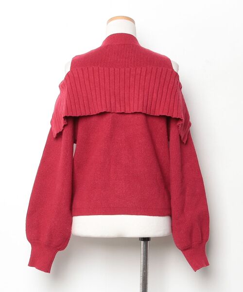 「31 Sons de mode」 長袖ニット 36 レッド レディース_画像2