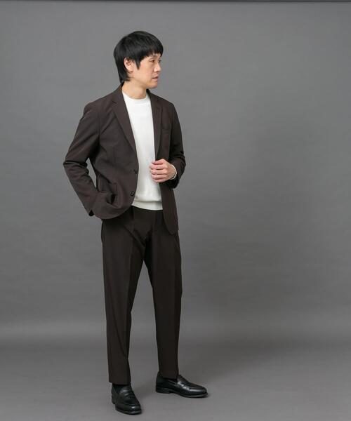 【ブラウン】LIFE STYLE TAILOR 4WAYストレッチメランジジャケット URBAN RESEARCH DOORS（アーバンリサーチドアーズ） コート ジャケット