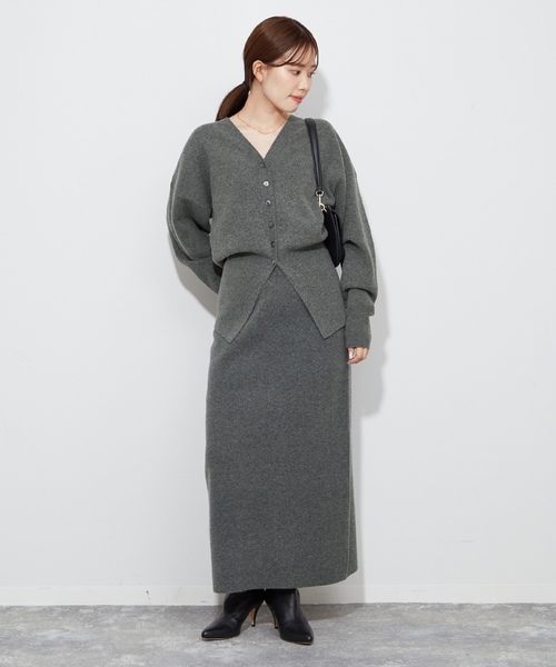 plage（プラージュ） ニットカーディガン - グレー レディース