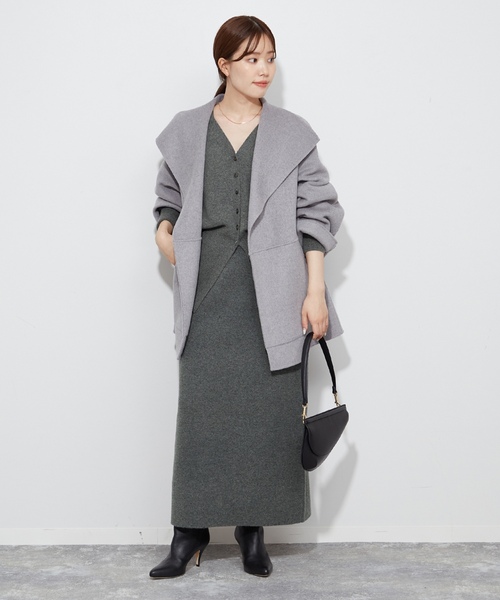 plage（プラージュ） ニットカーディガン - グレー レディース