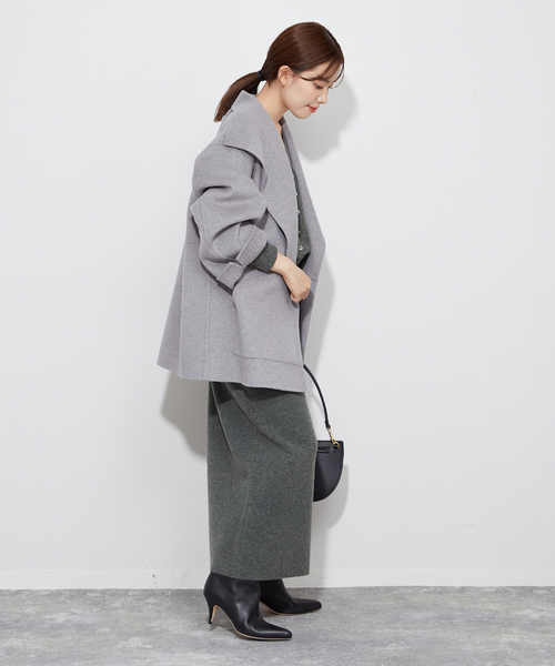 PLAGE 美品　グレー クロップド カーディガン plage（プラージュ） ニットカーディガン - グレー レディース