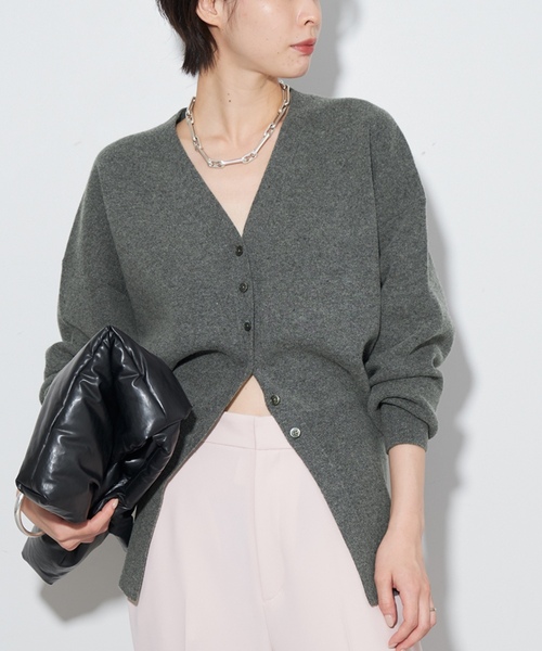 plage（プラージュ） ニットカーディガン - グレー レディース