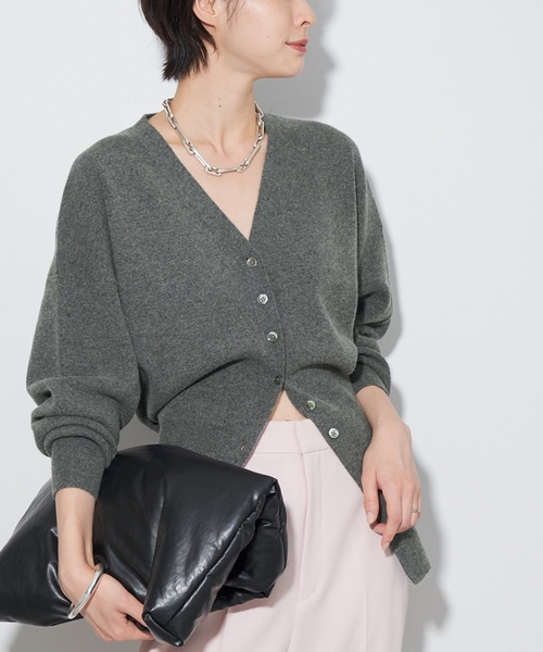 plage（プラージュ） ニットカーディガン - グレー レディース