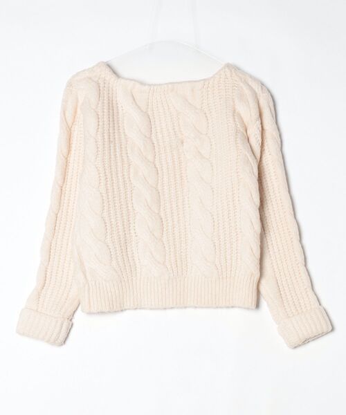 「MIIA」 長袖ニット FREE ベージュ レディース_画像2