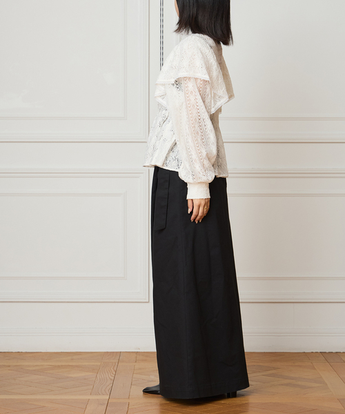 【さーたん】今期完売 新品IENA LA BOUCLE レースブラウス IENA LA BOUCLE（イエナラブークル） ブラウス シャツ レースオン