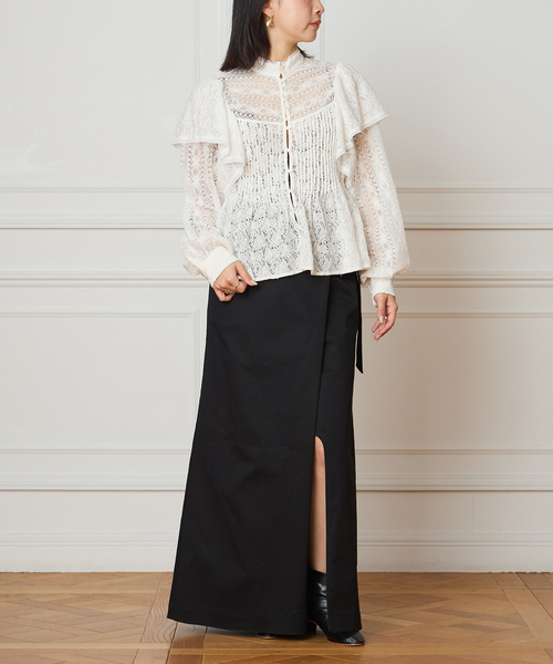 iena la boucle レースブラウス IENA LA BOUCLE（イエナラブークル） ブラウス シャツ レースオン