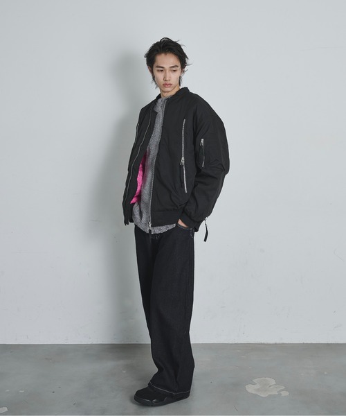 BLANK HOTEL ma1 ma-1 Extended-Zip Puffer MA-1 Jacket / ジップ
