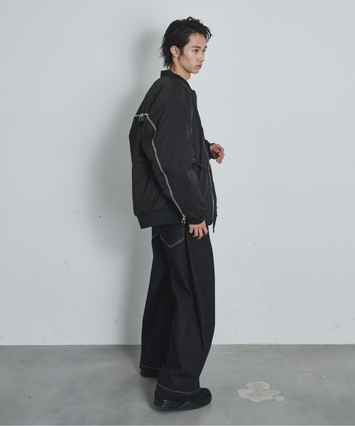 BLANK HOTEL ma1 ma-1 Extended-Zip Puffer MA-1 Jacket / ジップ