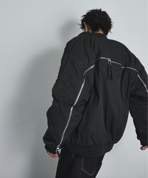 BLANK HOTEL ma1 ma-1 Extended-Zip Puffer MA-1 Jacket / ジップ