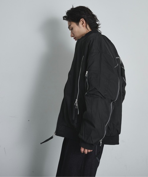 BLANK HOTEL ma1 ma-1 Extended-Zip Puffer MA-1 Jacket / ジップ