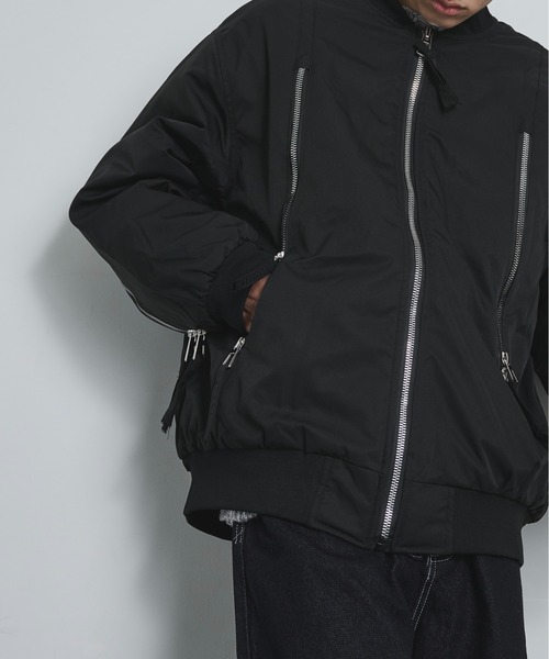 BLANK HOTEL ma1 ma-1 Extended-Zip Puffer MA-1 Jacket / ジップ