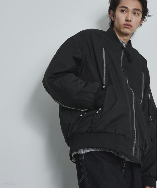 BLANK HOTEL ma1 ma-1 Extended-Zip Puffer MA-1 Jacket / ジップ