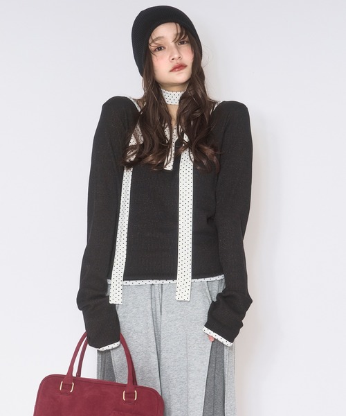 loin nuit choker henry rib tops ブラック loin nuit tシャツ choker