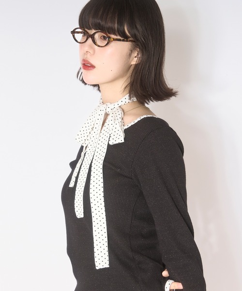 loin nuit choker henry rib tops ブラック loin nuit tシャツ choker henry rib tops / チョーカーヘンリーリブ