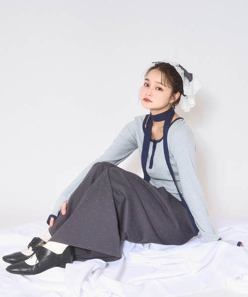 トップス loin nuit choker henry rib tops loin nuit tシャツ choker henry rib tops / チョーカーヘンリーリブ