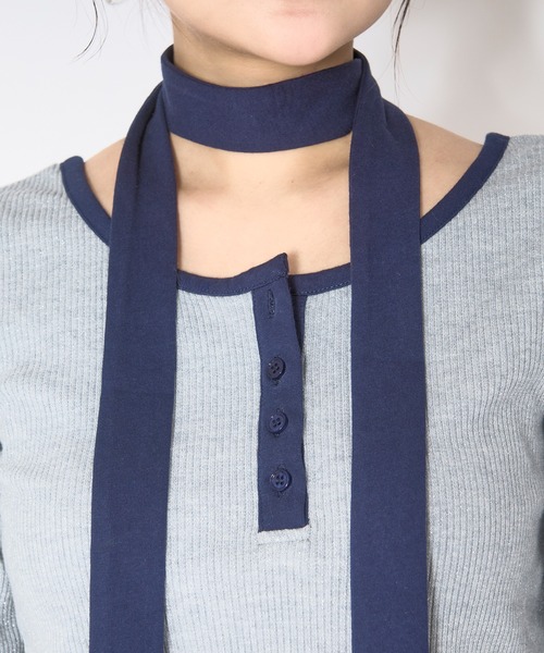 トップス loin nuit choker henry rib tops loin nuit tシャツ choker henry rib tops / チョーカーヘンリーリブ