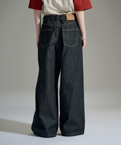 WETTEMPT ワイドパンツ ジーンズ BELTED WIDE DENIM PANTS