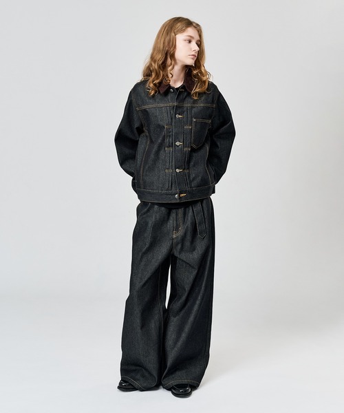 WETTEMPT ワイドパンツ ジーンズ BELTED WIDE DENIM PANTS