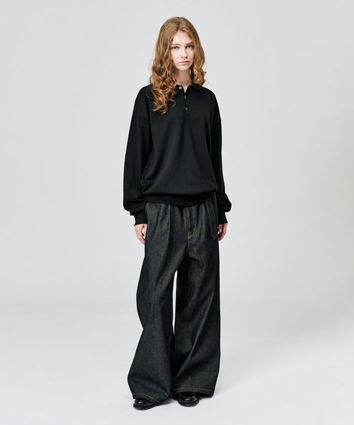 WETTEMPT ワイドパンツ ジーンズ BELTED WIDE DENIM PANTS
