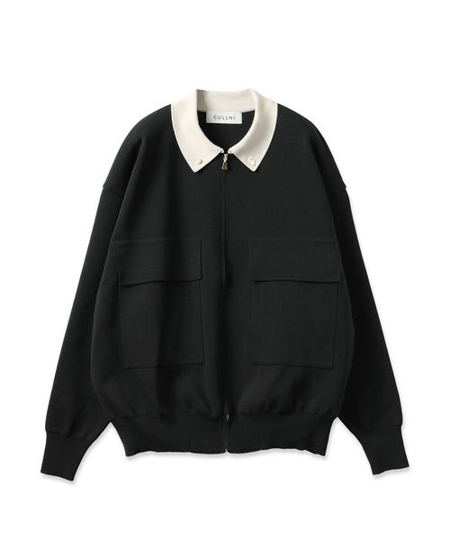CULLNI（クルニ） ブルゾン アウター Big Pocket Zip Up Knit Jacket