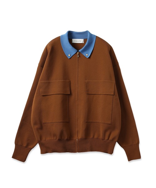 CULLNI（クルニ） ブルゾン アウター Big Pocket Zip Up Knit Jacket