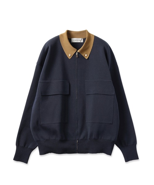 CULLNI（クルニ） ブルゾン アウター Big Pocket Zip Up Knit Jacket
