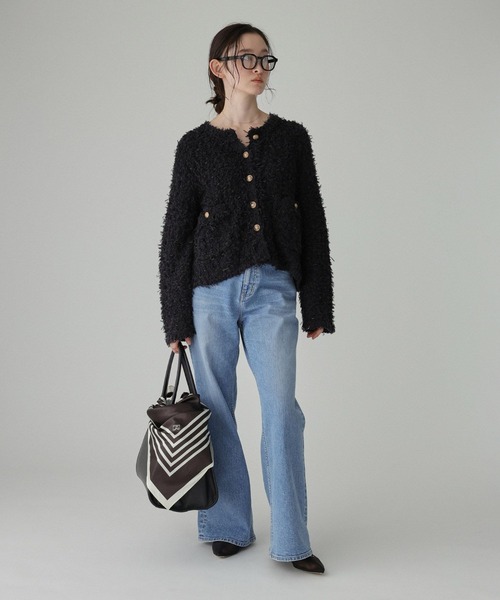 BABYLONE（バビロン） ジャケット ノーカラージャケット ツイード