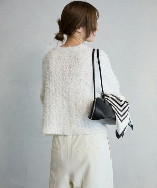 BABYLONE（バビロン） ジャケット ノーカラージャケット ツイード