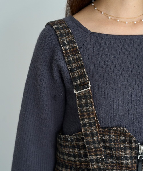 「mil」 キャミソールワンピース X-SMALL ネイビー レディース_画像8