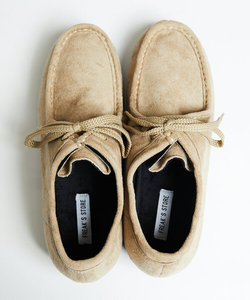 「FREAK'S STORE」 モカシンシューズ 25.0cm ブラック メンズ_画像2