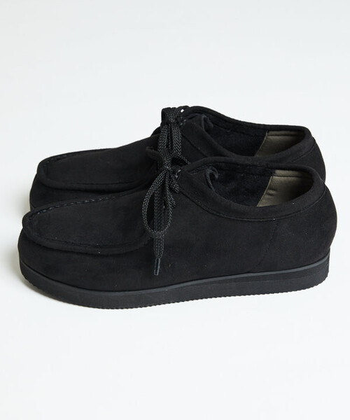 「FREAK'S STORE」 モカシンシューズ 25.0cm ブラック メンズ_画像9