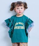 tシャツ チュールフリルカレッジTシャツ キッ...の詳細画像4