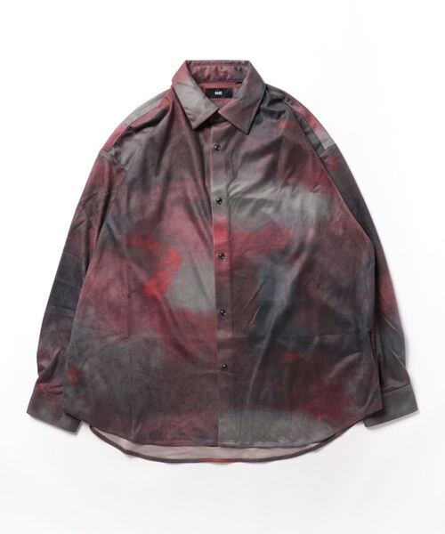 「HARE」 長袖シャツ FREE レッド メンズ_画像2