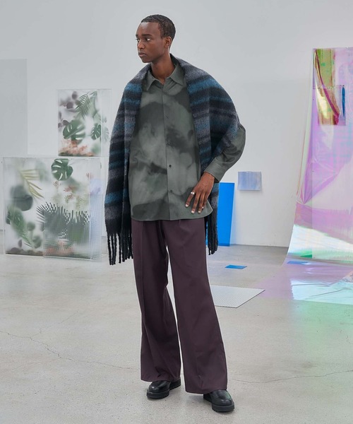 「HARE」 長袖シャツ FREE レッド メンズ_画像4