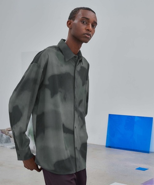 「HARE」 長袖シャツ FREE レッド メンズ_画像6