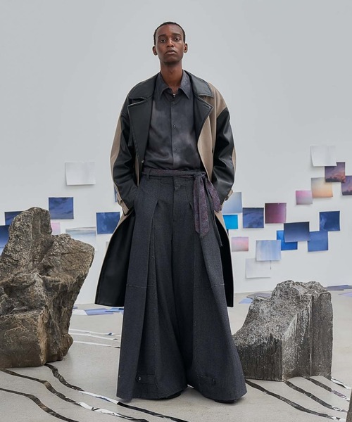 「HARE」 長袖シャツ FREE レッド メンズ_画像8