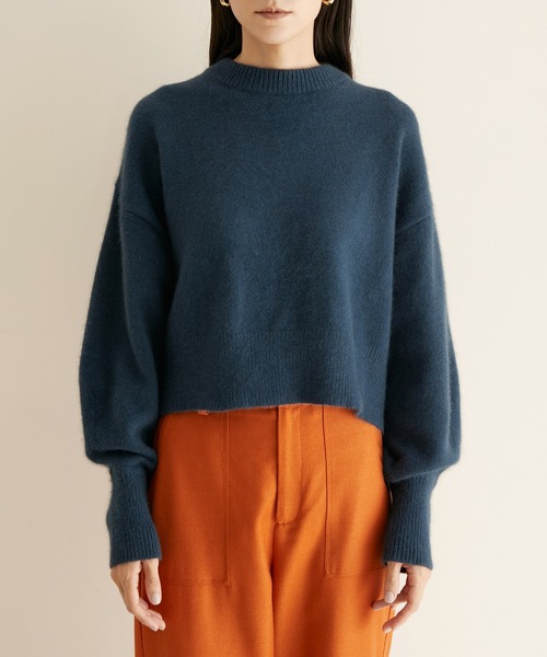 「SALON adam et rope'」 長袖ニット FREE ライトグレー レディース_画像3