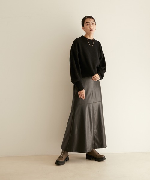 「SALON adam et rope'」 長袖ニット FREE ライトグレー レディース_画像5