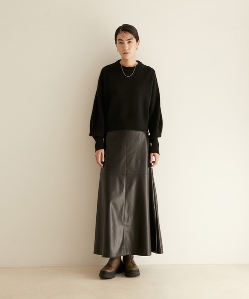 「SALON adam et rope'」 長袖ニット FREE ライトグレー レディース_画像6