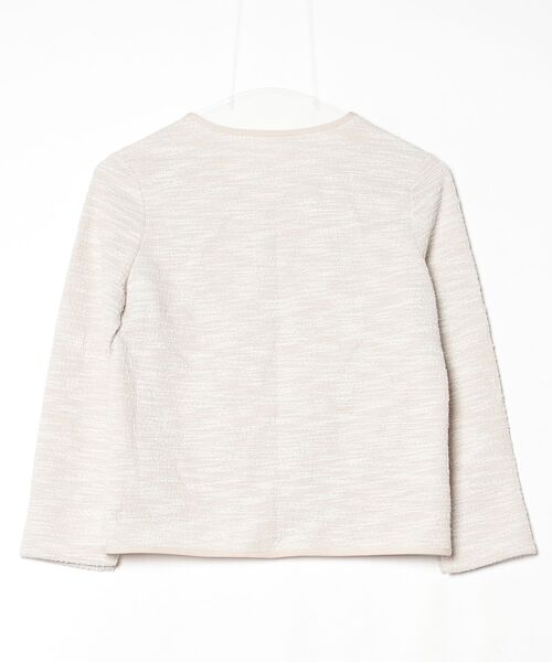 「NATURAL BEAUTY BASIC」 ノーカラージャケット SMALL ベージュ系その他 レディース_画像2