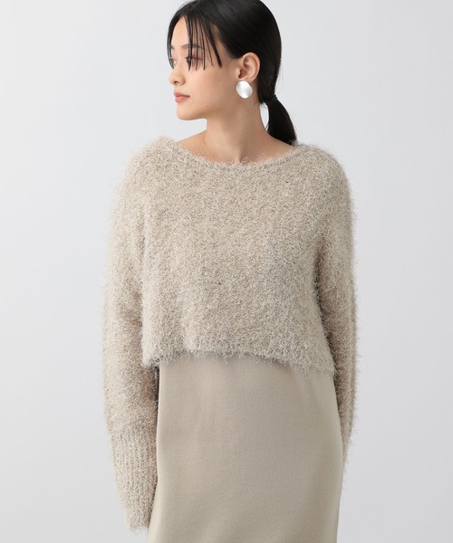 「A part by」 ニットワンピース FREE ライトグレー レディース_画像9