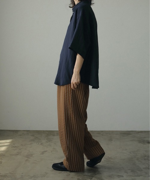 「anuke」 イージーパンツ 38inch ライトグリーン レディース_画像6