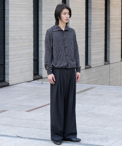 SINSS セーター ニット Nep knit cardigan / ネップニットカーディガン