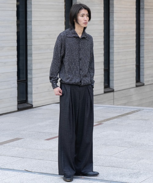 SINSS セーター ニット Nep knit cardigan / ネップニットカーディガン