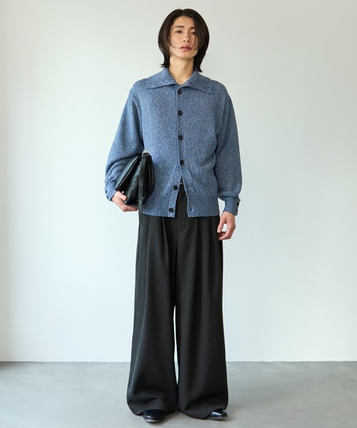 SINSS セーター ニット Nep knit cardigan / ネップニットカーディガン