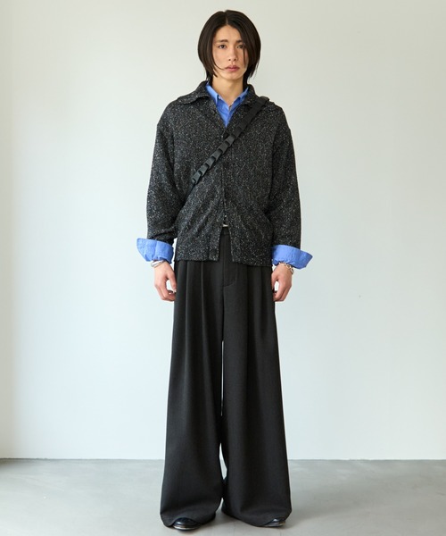 SINSS セーター ニット Nep knit cardigan / ネップニットカーディガン