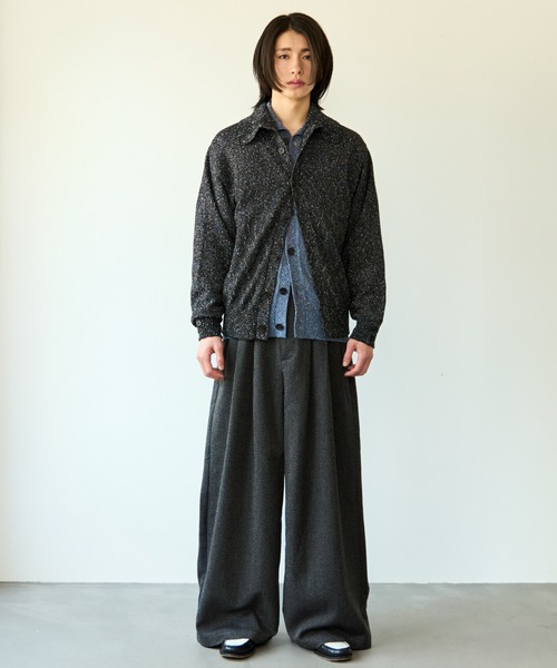 SINSS セーター ニット Nep knit cardigan / ネップニットカーディガン