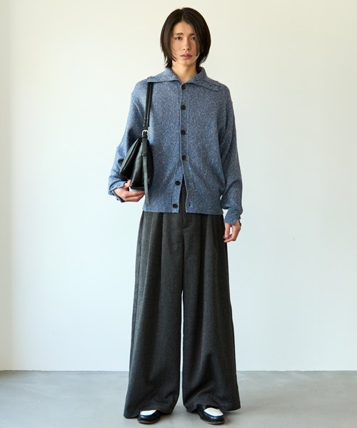 SINSS セーター ニット Nep knit cardigan / ネップニットカーディガン